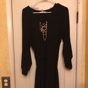 Spense Womens Size 10 Black Knee Length Dress